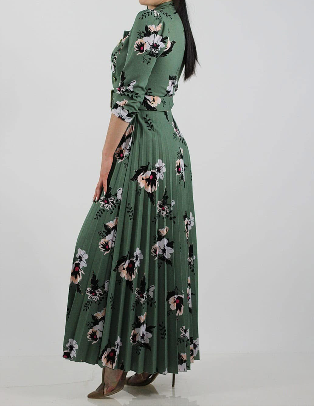 Green floral Dress