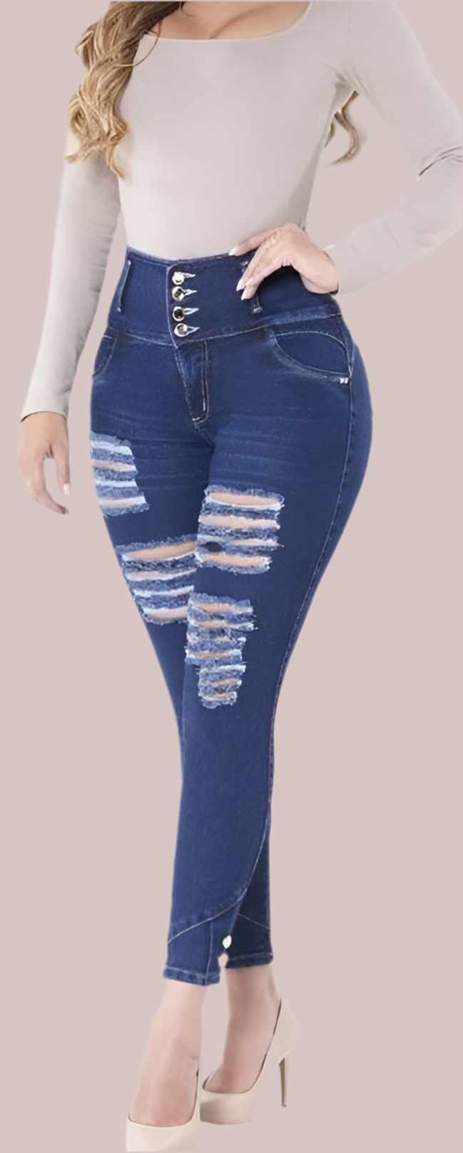 Colombian ripped jeans