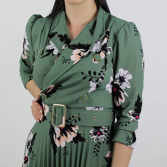 Green floral Dress